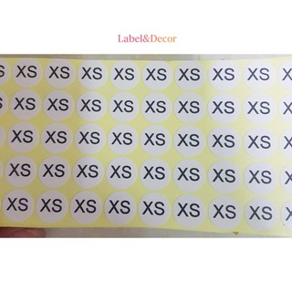Tem Dán Size Quần Áo - Sticker Nhãn Size Tròn 15mm (XS - 4XL, Decal Giấy, Cắt Sẵn)
 Sản Phẩm – Sale Hot, Giá Tốt