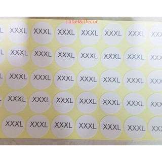 Tem Dán Size Quần Áo - Sticker Nhãn Size Tròn 15mm (XS - 4XL, Decal Giấy, Cắt Sẵn)
 Sản Phẩm – Sale Hot, Giá Tốt