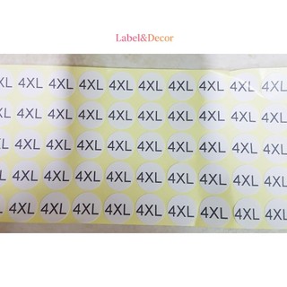 Tem Dán Size Quần Áo - Sticker Nhãn Size Tròn 15mm (XS - 4XL, Decal Giấy, Cắt Sẵn)
 Sản Phẩm – Sale Hot, Giá Tốt