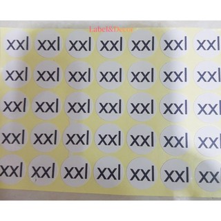 Tem Dán Size Quần Áo - Sticker Nhãn Size Tròn 15mm (XS - 4XL, Decal Giấy, Cắt Sẵn)
 Sản Phẩm – Sale Hot, Giá Tốt