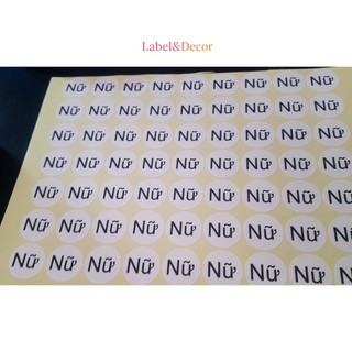Tem Dán Sticker Phân Loại Quần Áo - Nhãn Dán Nam Nữ (Tròn 1cm, 2cm, Decal Giấy, Cắt Sẵn)
 Sản Phẩm – Sale Hot, Giá Tốt