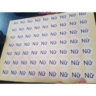 Tem Dán Sticker Phân Loại Quần Áo - Nhãn Dán Nam Nữ (Tròn 1cm, 2cm, Decal Giấy, Cắt Sẵn)
 Sản Phẩm – Sale Hot, Giá Tốt
