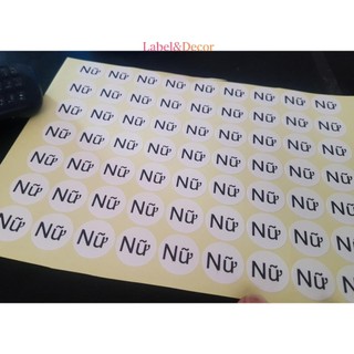 Tem Dán Sticker Phân Loại Quần Áo - Nhãn Dán Nam Nữ (Tròn 1cm, 2cm, Decal Giấy, Cắt Sẵn)
 Sản Phẩm – Sale Hot, Giá Tốt