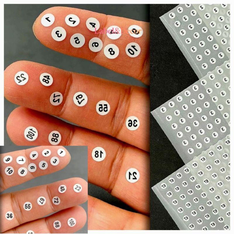 Tem Số Dán Chai Sơn – Decal Giấy Đánh Dấu Màu Theo Số (Khổ A6, Tròn 5-7mm) – Ưu đãi đặc biệt, mua ngay giá tốt