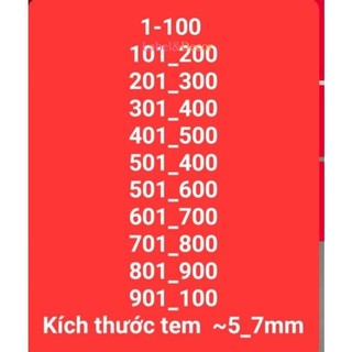 Tem Số Dán Chai Sơn – Decal Giấy Đánh Dấu Màu Theo Số (Khổ A6, Tròn 5-7mm) – Ưu đãi đặc biệt, mua ngay giá tốt