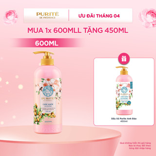 Combo Dầu Gội Purité Chắc Khỏe Lưu Hương 600ML + Tặng Dầu Xả Purite Chắc Khỏe Lưu Hương Anh Đào 450ML