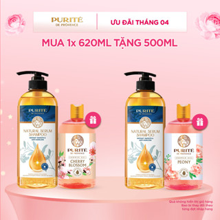 [MUA 1 TẶNG 1] Dầu Gội Serum Purite Giảm Gãy Rụng 620ML Tặng Sữa Tắm Purite 500ML