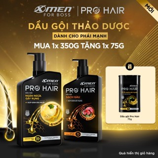 [MỚI] Dầu gội thảo dược Xmen for Boss Pro Hair Ngăn gãy rụng tóc/Sạch Gàu 350g-Chiết xuất Nhân sâm Nấm linh chi