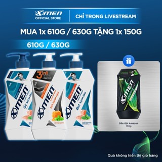 [LIVE] Tắm Gội Dưỡng Xmen Clean & Fresh 3in1 Sạch Gàu 610g + Tặng Dầu gội Xmen Amazon Hunt 150g