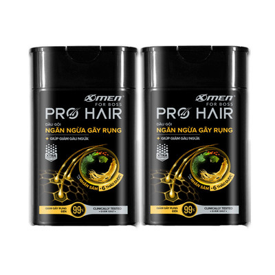 [Hàng tặng không bán]  Combo 2 Dầu gội thảo dược Xmen for Boss Pro Hair Ngăn gãy rụng tóc 75gx2