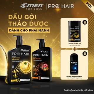 [MỚI][COMBO MUA 1 TẶNG 1] Dầu gội thảo dược Xmen for Boss Pro Hair Ngăn gãy rụng tóc/Sạch Gàu 350g Tặng Lăn Legend 40ml