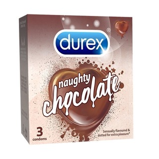 [Hàng tặng không bán] Bao cao su Durex Naughty Chocolate (3 bao/hộp)