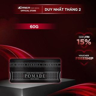Pomade tạo kiểu tóc X-Men For Boss Medium Hold - Vuốt ngược sành điệu 60g