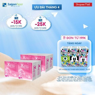 Combo 2 Lốc Khăn ăn Napkin Bless You Alavie 33x33 (Lốc 4 gói)