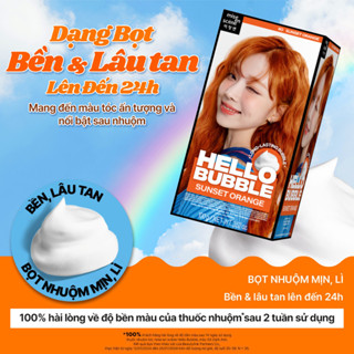   MES x VHY  Nhuộm tóc mise en scène Hello Bubble 100g công thức cải tiến dạng bọt bền và lâu tan 