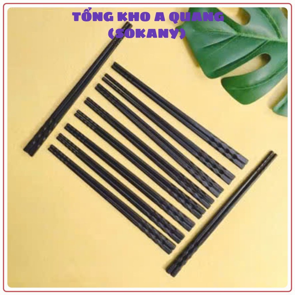 10 ĐÔI ĐŨA NHỰA LƯỢN SÓNG,  Đũa Nhựa Phip Đen - DUANHUA897