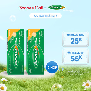 Bộ 2 hộp viên sủi bổ sung Vitamin Berocca Performance Mango 10 Viên/hộp