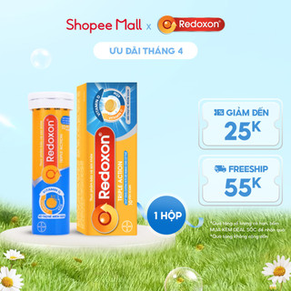 Viên sủi bổ sung Vitamin C, D, và Kẽm Redoxon Triple Action 10 viên