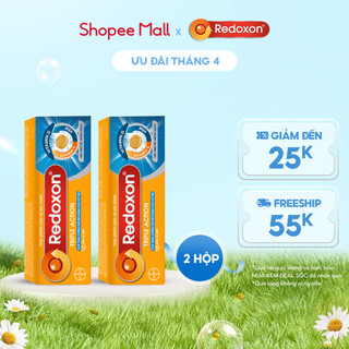 Bộ 2 Viên sủi Redoxon hỗ trợ Vitamin Triple Action 10 viên/Hộp