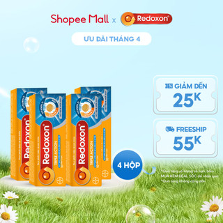 Bộ 4 Viên sủi bổ sung Vitamin C, D, và Kẽm Redoxon Triple Action 10 viên/hộp