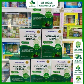 [BIG SALE] HỘP 50 Viên ngậm Herbal Lozenges / Viên ngậm thảo dược/Kẹo ngậm thảo dược Pharmacity