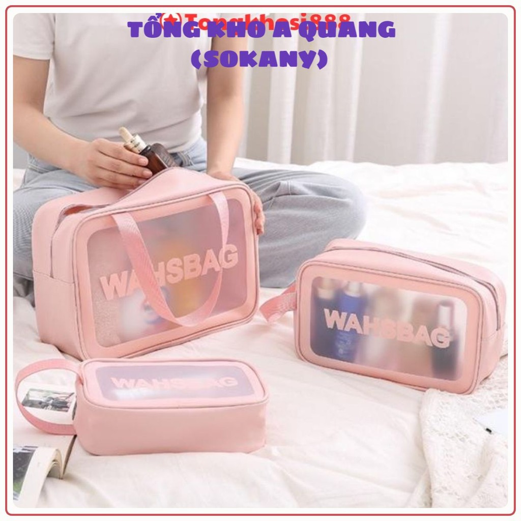 Sét 3 Túi Đựng Mỹ Phẩm WASHBAG Du Lịch , TÚI WASHBAG