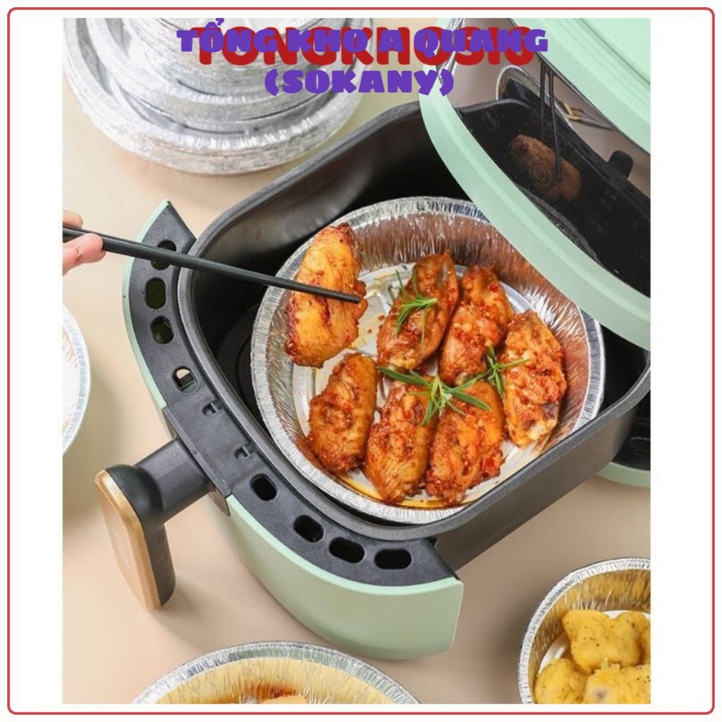 [COMBO 20]khay giấy bạc lót nồi chiên không dầu, khuôn giấy bạc, giấy bạc nướng
