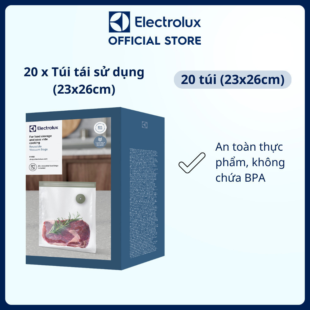 Túi hút chân không Electrolux tái sử dụng cao cấp - dòng ONE TOUCH - EVRB1