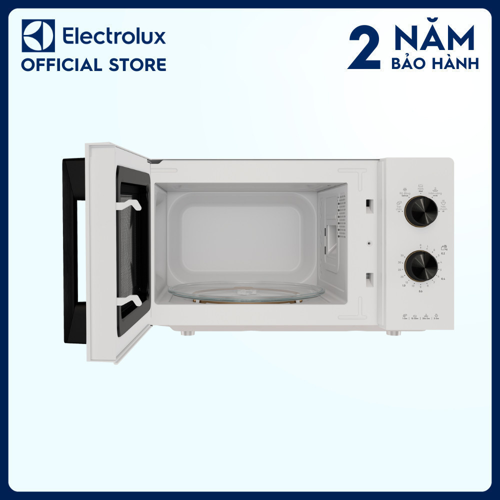 Lò vi sóng 20L Electrolux EMM20K22W 800w - 5 chương trình nấu, rã đông, hâm nóng nhanh | BigBuy360 - bigbuy360.vn