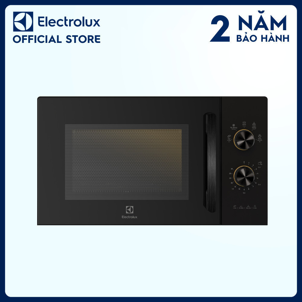 Lò vi sóng 23L Electrolux EMM23K22B 800w - 5 chương trình nấu, rã đông, hâm nóng nhanh | BigBuy360 - bigbuy360.vn