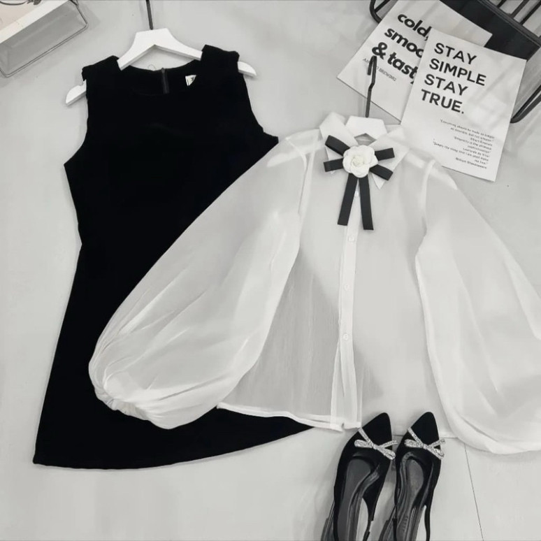 Áo khoác cardigan len xám form rộng viền kẻ T31 | BigBuy360 - bigbuy360.vn