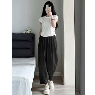    Mẫu Mới   Quần Gió Dáng Bom Phối Viền Cạp Chất Gió Lụa Mềm Mát Quần Ống Rộng Bom Nữ Chất Mỏng Mát Siêu Hot 