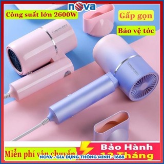 Máy Sấy Tóc Gấp Gọn Tạo Kiểu Chuyên Nghiệp 2600W, Nhanh Khô, Tiện Dụng Cho Mọi Loại Tóc