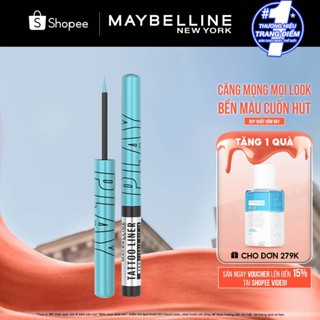 Bút Kẻ Mắt Nước 6 Màu Tattoo Liner Play 48H Lâu Trôi Maybelline New York 2.1ml