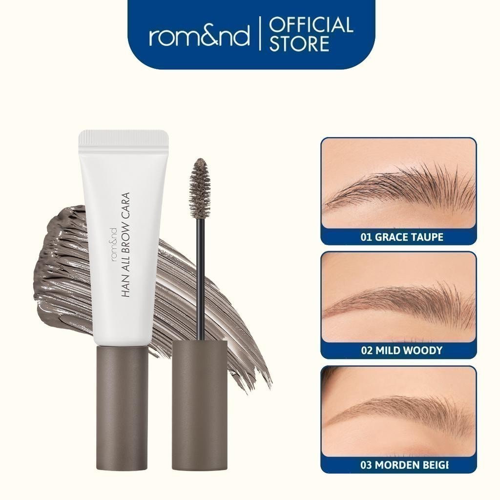 [Rom&nd] Mascara Chân Mày Siêu Tự Nhiên, Bền Màu, Lâu Trôi Romand Han All Brow Cara | BigBuy360 - bigbuy360.vn