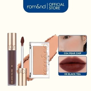  Combo Phấn má hồng Romand Better Than Cheek 3.8g + Son kem lì Romand Milk Tea Velvet Tint 4.4g 