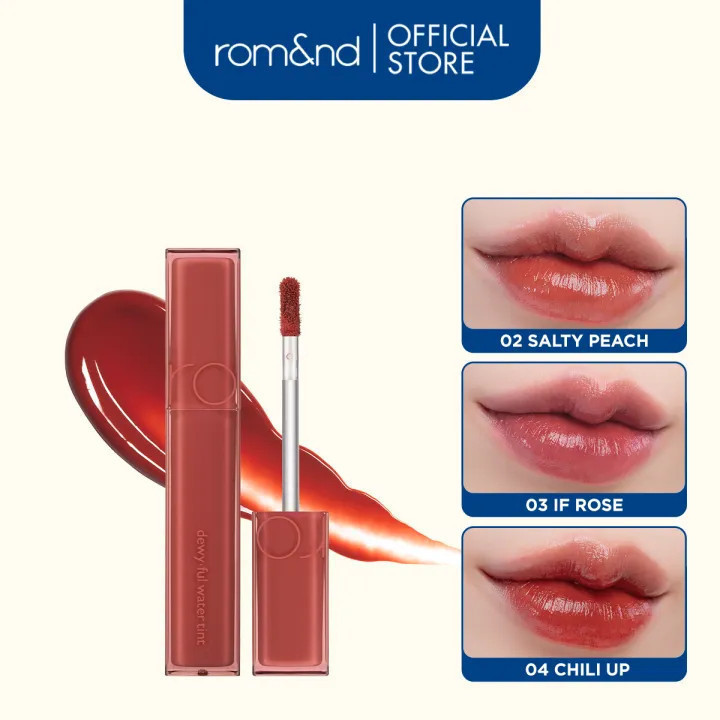 [Rom&nd] Son tint bóng, siêu lì cho đôi môi căng mọng Hàn Quốc Romand Dewyful Water Tint 5g | BigBuy360 - bigbuy360.vn