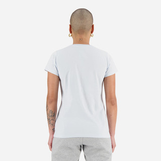 Áo Thun Nữ New Balance Essentials Stacked Logo - Xanh Dương - WT31546_IB