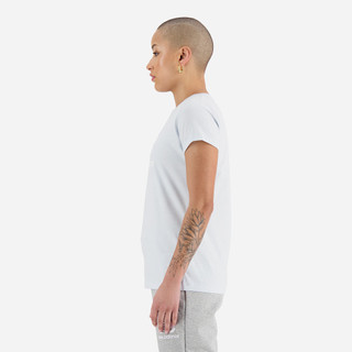 Áo Thun Nữ New Balance Essentials Stacked Logo - Xanh Dương - WT31546_IB