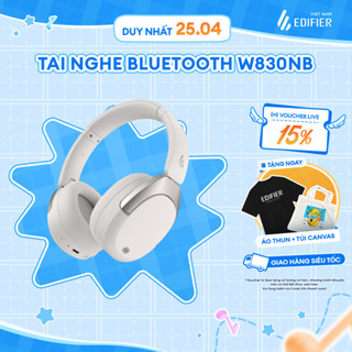 Tai Nghe Bluetooth Chụp Tai EDIFIER W830NB | Chống Ồn Chủ Động | Thời Gian Sử Dụng Tới 96H | Bảo Hành 12 Tháng