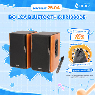 Bộ Loa Bluetooth 5.1 EDIFIER R1380DB | Công Suất 42W | Vỏ Gỗ Chống Dội Âm | Chip Âm Thanh AptX | Bảo Hành 15 Tháng