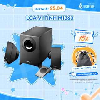 Loa Máy Tính Để Bàn EDIFIER M1360 |  Công Suất 8.5W | Vỏ Gỗ MDF Chống Dội Âm | Kiểu Dáng Nhỏ Gọn | Bảo Hành 15 Tháng