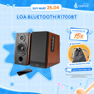 Loa Bluetooth Để Bàn EDIFIER 2.0 R1700BT | Công Suất 66W | Bluetooth 5.1 | Vỏ Gỗ Chống Dội Âm | Bảo Hành 15 Tháng