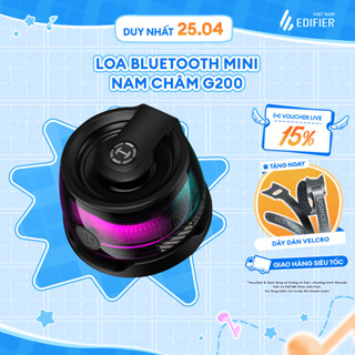Loa Bluetooth Mini EDIFIER G200 | Tích Hợp Nam Châm | Thiết Kế Trong Suốt | Led RGB | Sử Dụng Tới 7H | Bảo Hành 15 Tháng