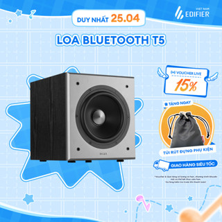 Loa Sub rời EDIFIER T5 | Công suất 70W | Âm bass siêu trầm | Vỏ gỗ chống dội âm | Bảo hành 15 tháng