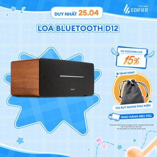 Loa Bluetooth Để Bàn EDIFIER D12 | Công Suất 70W |  Vỏ Gỗ Chống Dội Âm | Hỗ Trợ AUX | Bảo Hành 15 Tháng