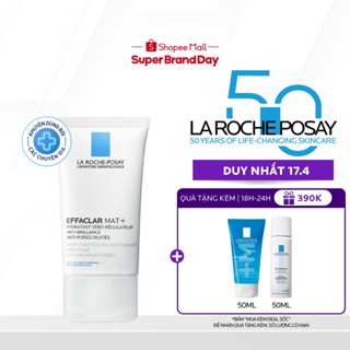 Kem dưỡng cho da dầu giúp kiềm dầu và cải thiện lỗ chân lông Effaclar Mat+ 40ml