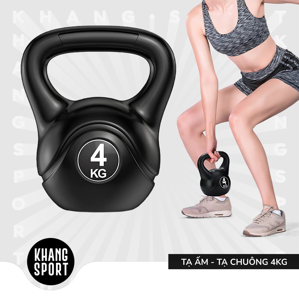 [1 Cái] Tạ Bình Vôi, Tạ Chuông 4kg Tập Squat, Tạ Ấm Dụng Cụ Thể Thao Tại Nhà Chống Đẩy Khang Sport -