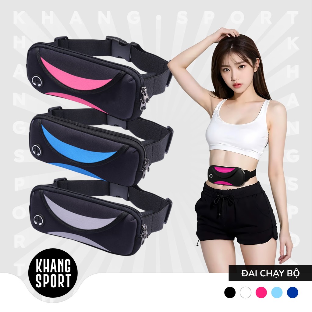 Đai Chạy Bộ, Túi Đeo Hông Vuông, Chạy Bộ Đựng Điện Thoại Chống Nước Khang Sport