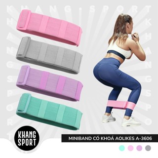 Dây Kháng Lực Mini Band Có Khoá Điều Chỉnh A-3606 | Dây Đàn Hồi Tập Gym, Tập Mông, Tập Yoga